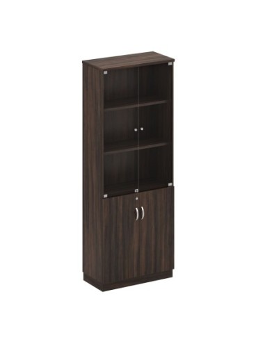 BOOKCASE 80x40x211cm Dark Walnut