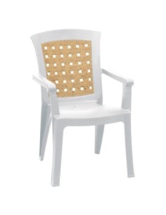 NATALIA Stackable Armchair PP White