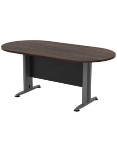 CONFERENCE Oval Table 180x90 Dark Walnut