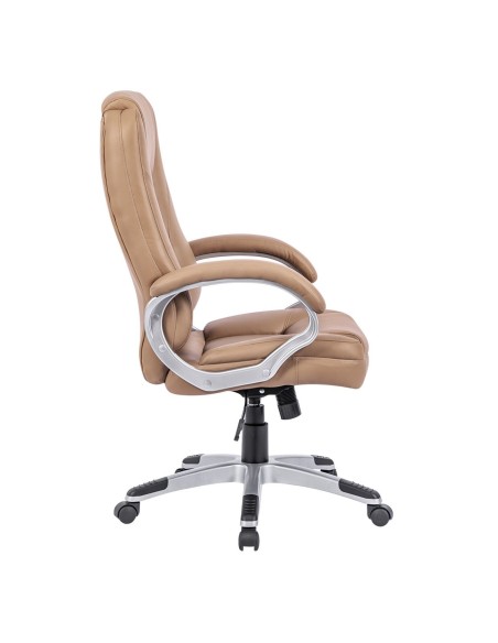 BF6950 Πολυθρόνα Γραφείου Διευθυντή, Pu Μπεζ