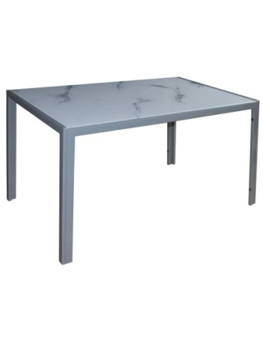 DEGO Table 140x80cm Metal Grey...