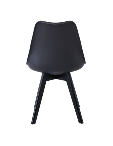 MARTIN Καρέκλα Ξύλο Μαύρο, PP Μαύρο...