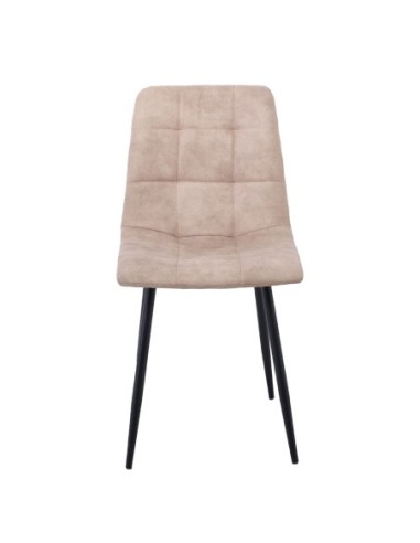 LYDIA Chair Metal Black, Beige Suede...