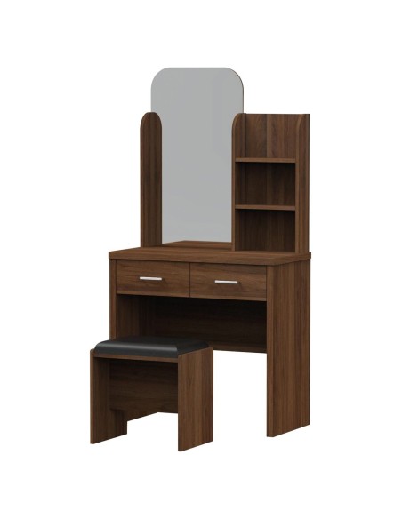 CALIBER Dressing Table Set (with stool) 80x39x155 Walnut