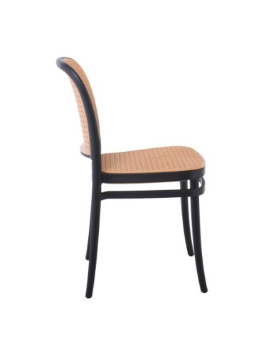 FLORENCE Stacking Chair PP Black-Beige