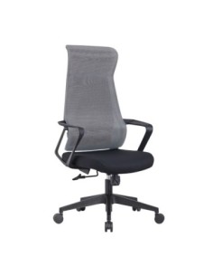 BF2990 Manager Armchair Grey Mesh/Black Fabric