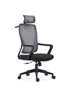 BF3850 Manager Armchair Grey Mesh/Black Fabric