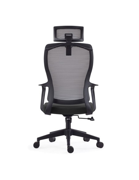 BF3850 Manager Armchair Grey Mesh-Black Fabric
