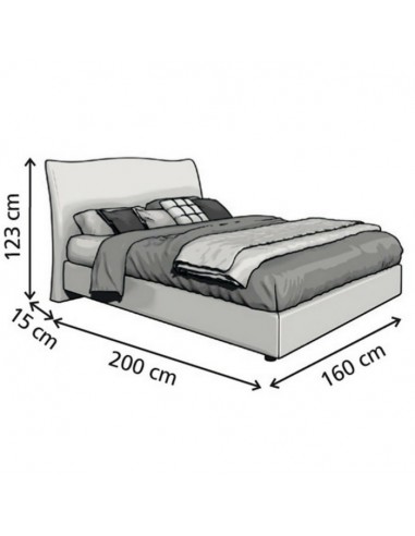 Κρεβάτι BARCELONA Media Strom 160×200 cm