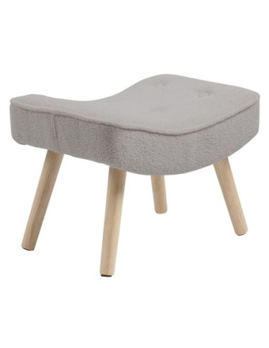 ALMA Stool Natural - Teddy Light Grey...