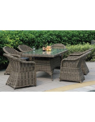 MONTANA Set Alu Table 180x90+6...