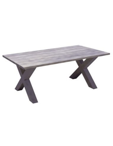 ALLEY Table 180x94cm Alu Grey
