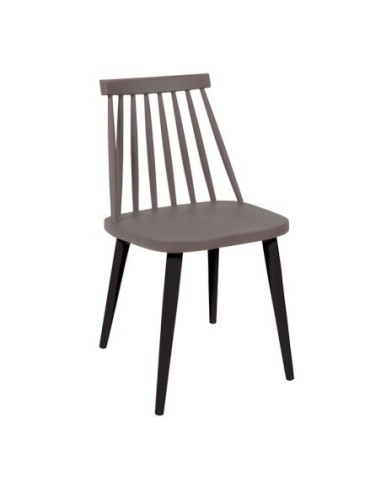 LAVIDA Chair Metal Black-PP Sand Beige