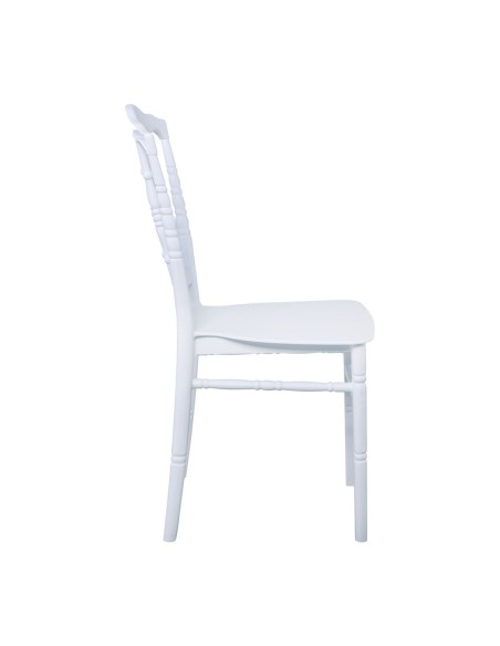 MILLS Καρέκλα Εστίασης - Catering Στοιβαζόμενη PP Άσπρο