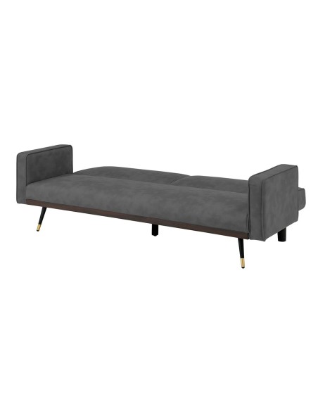 CLICK Sofa-Bed Fabric Suede Grey