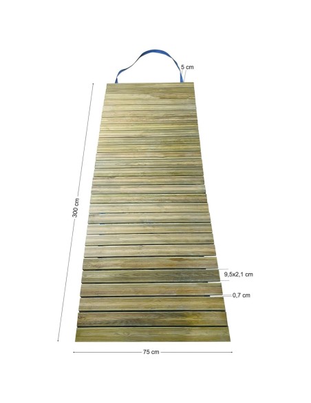 LANE Wooden Beach Path Impregnated Pine 300x75cm