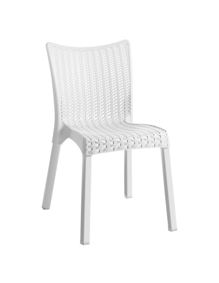 DORET Chair PP White (Alu Leg)
