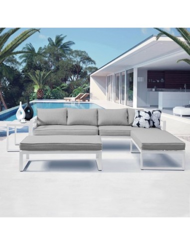 ORBEA Set Καθιστικό Κήπου ALU Άσπρο,...