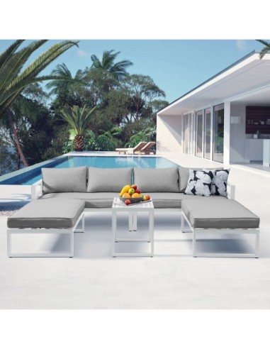 ORBEA Set Καθιστικό Κήπου ALU Άσπρο,...