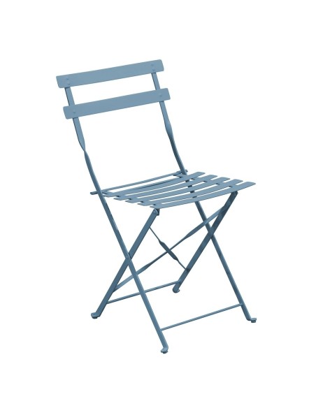 ZAPPEIOU Pantone Folding Chair Metal Sandy Blue 5415C