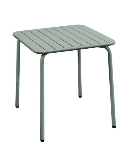 BRIO Slat Table-Pro 70x70cm Metal Sandy Green 5635C