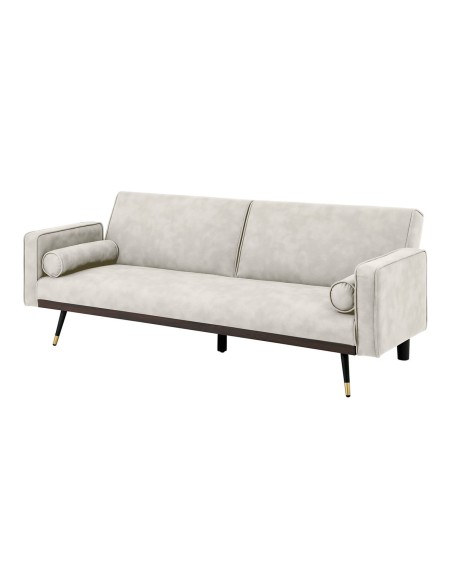 CLICK Sofa-Bed Fabric Suede Ecru