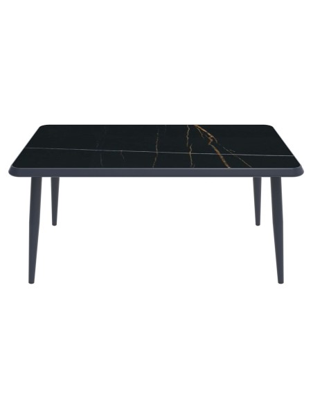 JARDIN Table 180x90cm Alu Anthracite-HPL Black