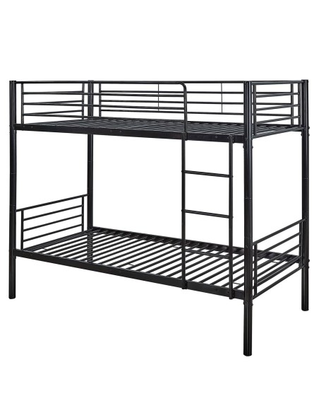 TIVOLI Κρεβάτι Κουκέτα Μέταλλο Βαφή Μαύρο