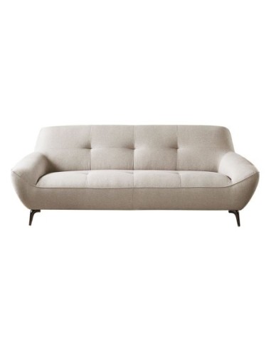 PEDRO 3-Seater Sofa Fabric Mixed Beige