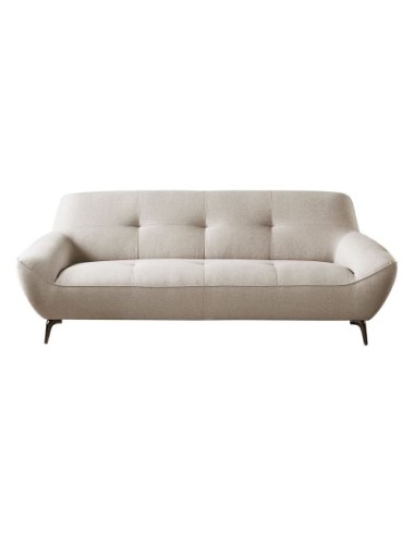 PEDRO 3-Seater Sofa Fabric Mixed Beige
