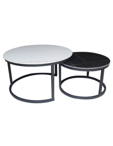 TERRY Set-2 Coffee Tables Metal...