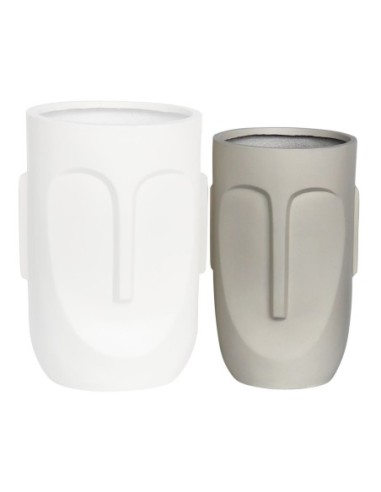 FLOWER POT-TOTEM Φ32x52cm, Cement...