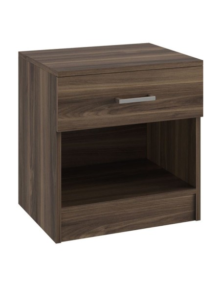 LIFE-W Bedside 1-Drawer 45x35x47cm Walnut