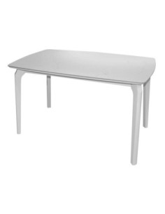 DALIN Table 130x80cm White Wood-Sintered Stone White Marble