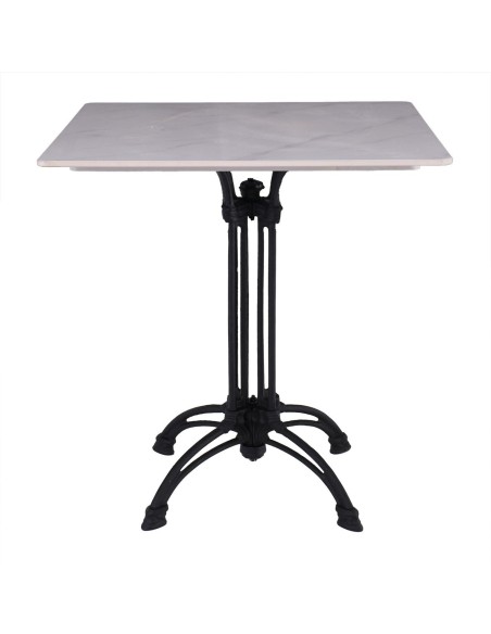 Sintered Stone Table Top 70x70cm-11mm White Marble (under MDF 50x50cm)