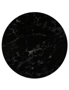 HPL Table Top D.80cm-12mm Black Marble (UV)