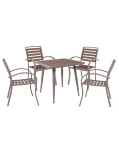 SERRANO Set (Table 80x80cm+... 2