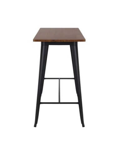 RELIX Wood Dark Oak Bar Table-Pro...