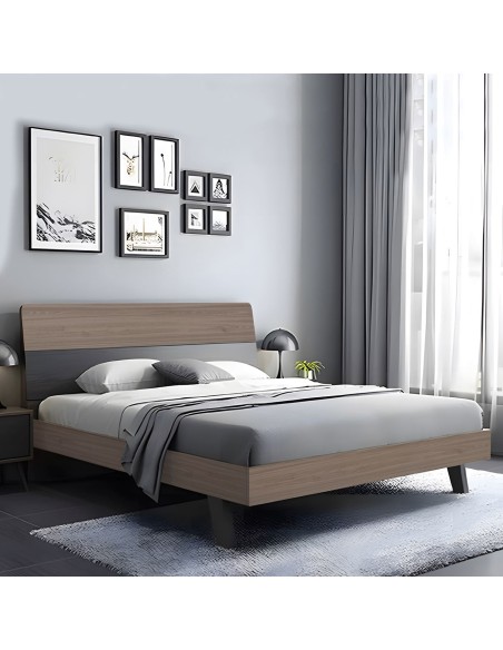 VANITY Bed (for Mattress 160x200cm) Sonoma Oak-Grey