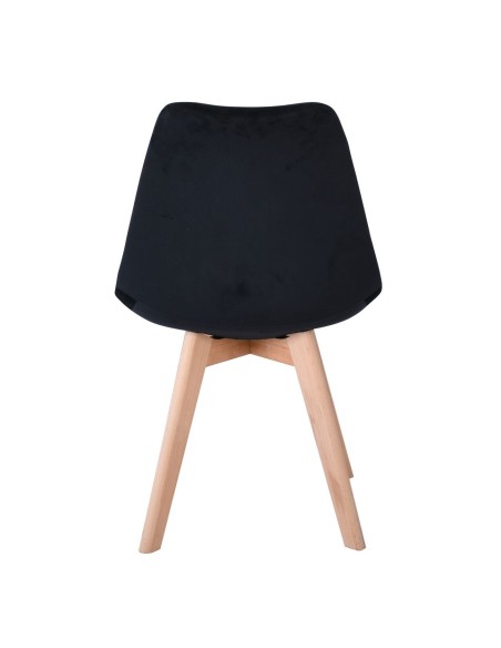 MARTIN Chair Velure Black - assembled cushion