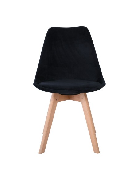 MARTIN Chair Velure Black - assembled cushion
