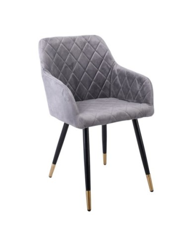 RENA Armchair Metal Black-Fabric...