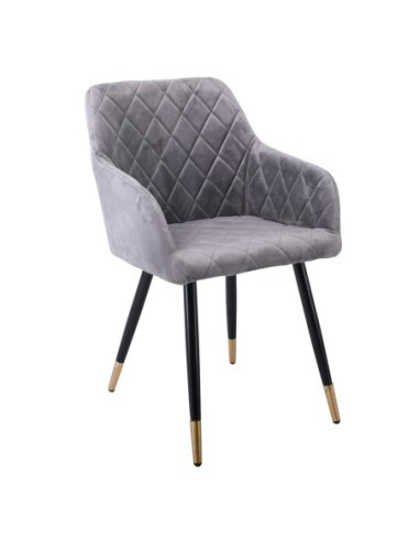 RENA Armchair Metal Black-Fabric...