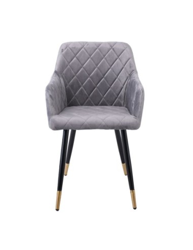 RENA Armchair Metal Black-Fabric...