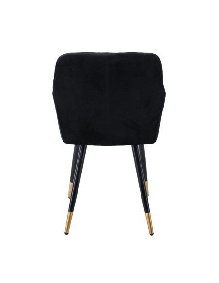 RENA Armchair Metal Black-Fabric Velure Black