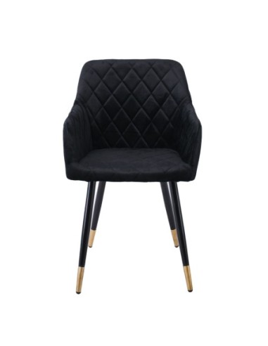 RENA Armchair Metal Black-Fabric...