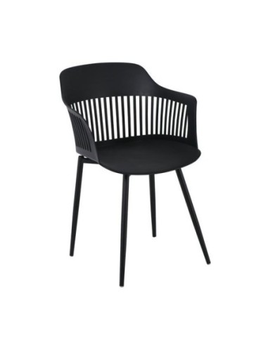 LOUISE Πολυθρόνα Μέταλλο Βαφή Μαύρο,...