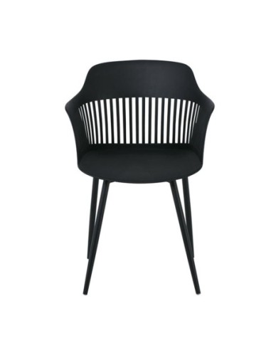 LOUISE Πολυθρόνα Μέταλλο Βαφή Μαύρο,...