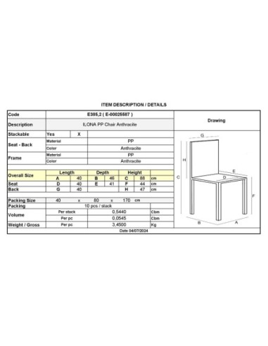 ILONA Chair-Pro PP Anthracite