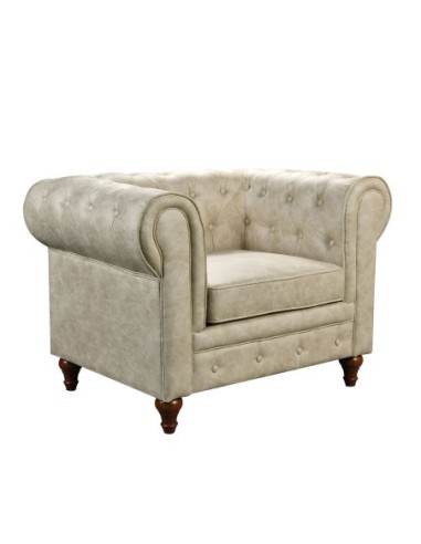 CHESTERFIELD York Armchair Beige Fabric